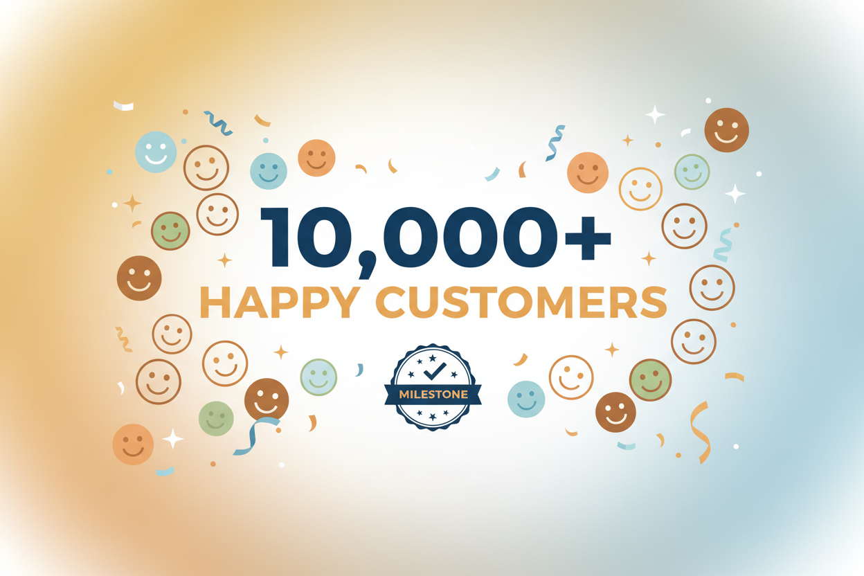 10,000+ Happy customers